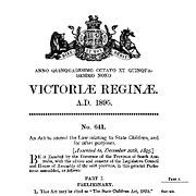 State Children's Act 1895